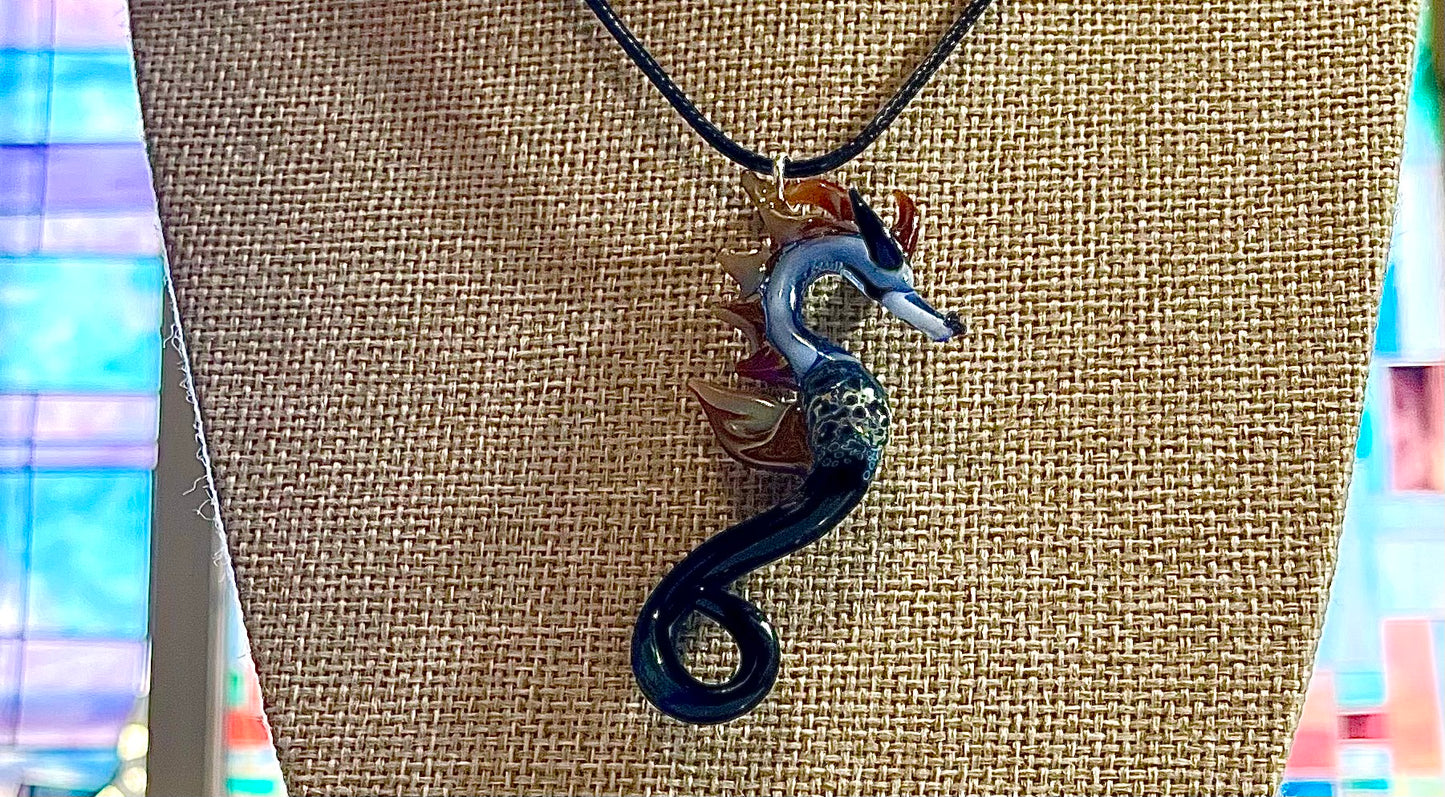 Magnificent Glass Blown Seahorse Jewelry - GLASSnFIRE