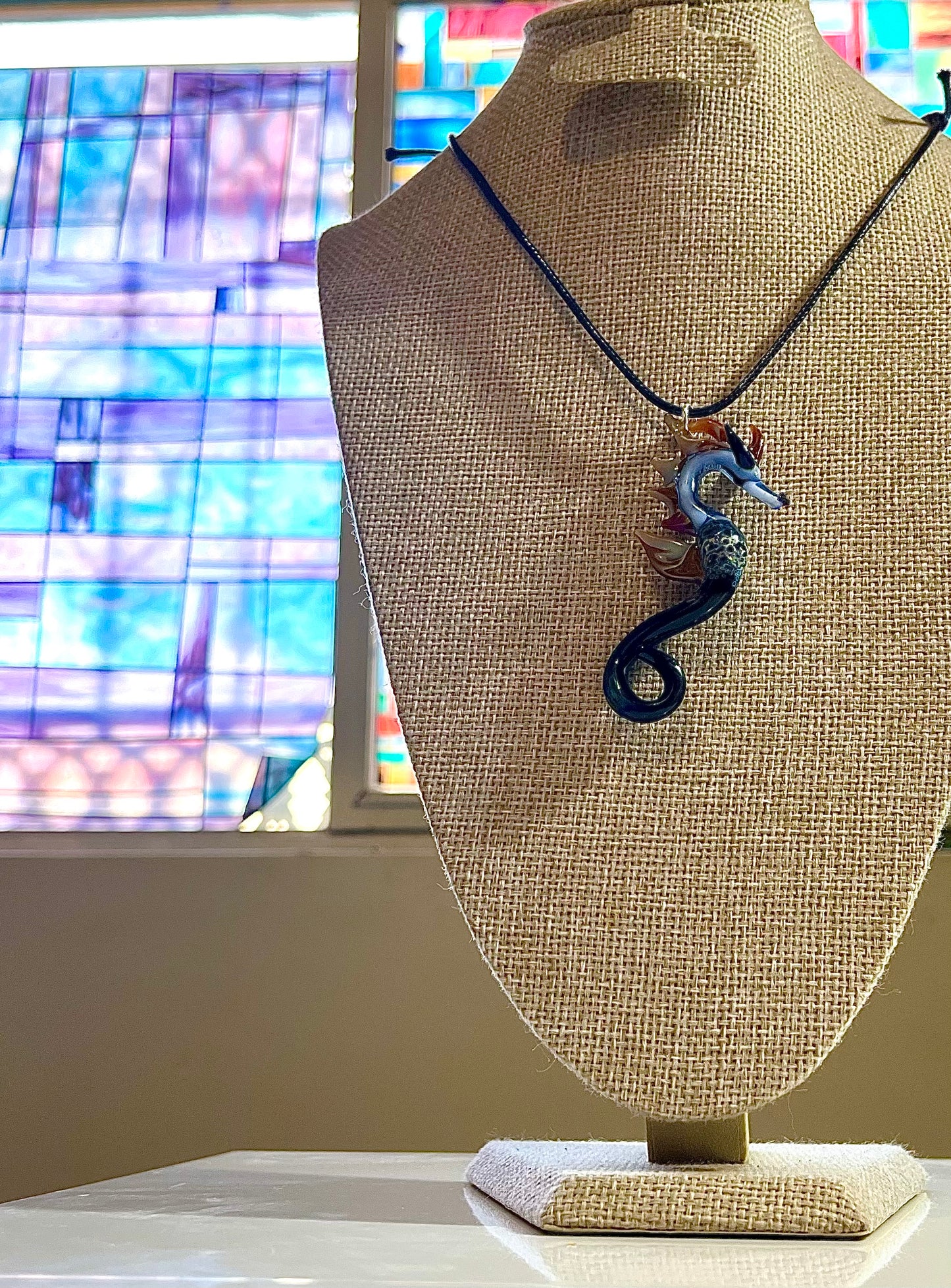 Magnificent Glass Blown Seahorse Jewelry - GLASSnFIRE